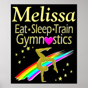 MANGER, DORMIR, GYMNASTIQUE POSTER PERSONNALISÉ
