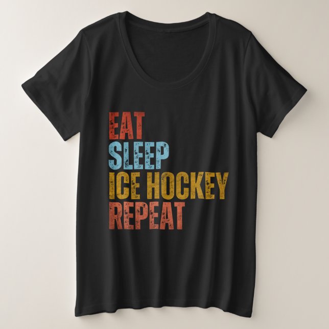 MANGER DORMIR HOCKEY SUR GLACE RÉPÉTER (Design devant)