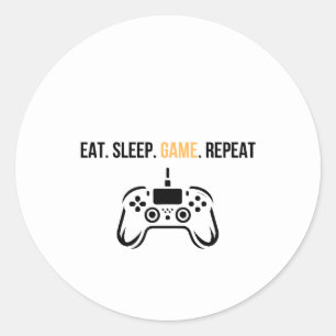 Manger Dormir Jouer Répéter Autocollant Manette -