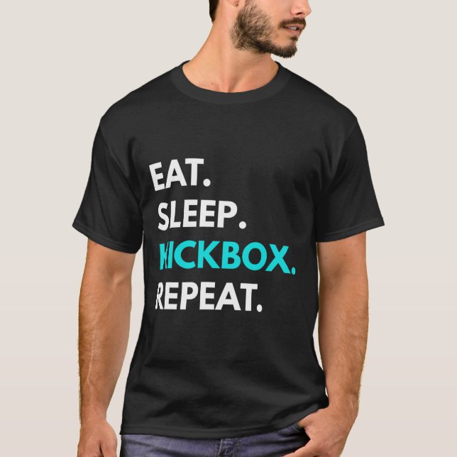 Manger Dormir Kickbox Répéter - T-shirts de kickbo (Devant)