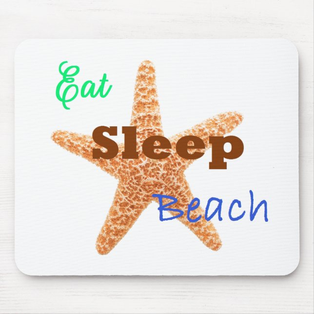 Manger Dormir Plage - Tapis de Souris (Devant)