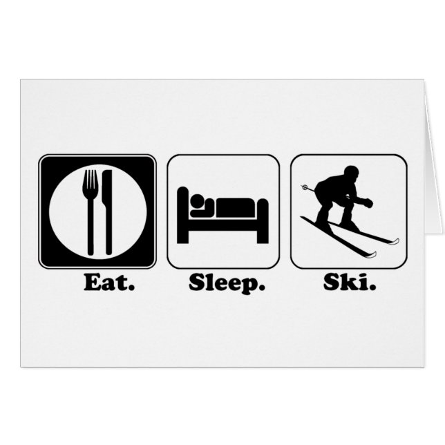 manger dormir skier (Devant horizontal)