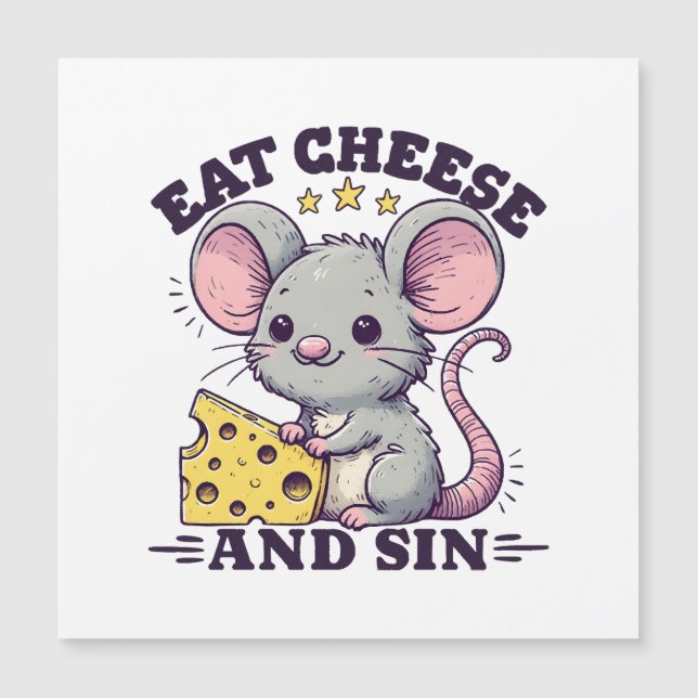 Manger du fromage et pécher (Devant)