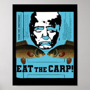 Manger la carpe ! Affiche ou street art et comment
