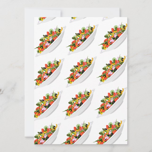Manger plus de plantes motivation lettre de salade (Devant)