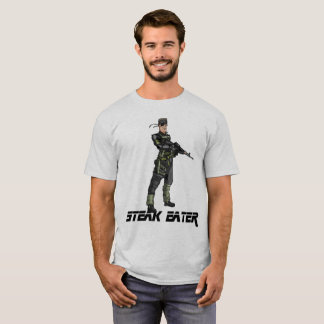 Mangeur de bifteck - T-shirt avec Hank solide
