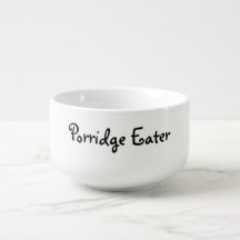 Mangeur de gruau, tasse personnalisée de soupe