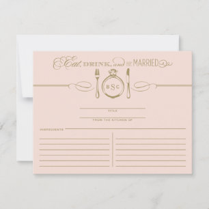 Mangez boire et être marié Blush et Gold Recette