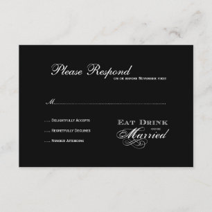 Mangez Boire et être marié Mariage rsvp