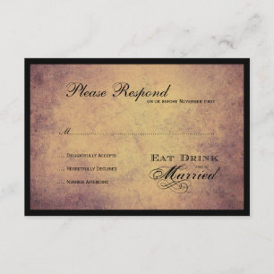 Mangez Boire et être marié Mariage rsvp