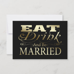 Mangez Boire Et Être Marié Mariage RSVP