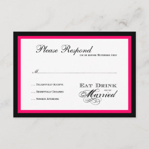 Mangez Boire et être marié Mariage rsvp