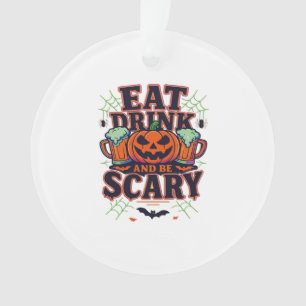 Mangez Boire Et Soyez Effrayant Halloween Design C