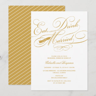 Mangez Boire Et Soyez Marié Invitation