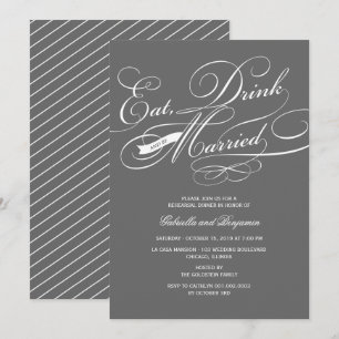 Mangez Boire Et Soyez Marié Invitation