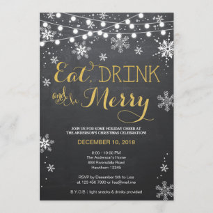 Mangez Boire & Soyez Joyeux Invitation / Invitatio