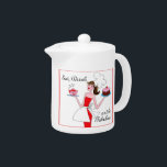 "Mangez, boisson et soyez fabuleux !" Théière<br><div class="desc">D'autres conceptions et produits d'amusement avec DIVAtude ont créé par Madame Denise chez www.zazzle.com/LadyDenise    











 


COM</div>