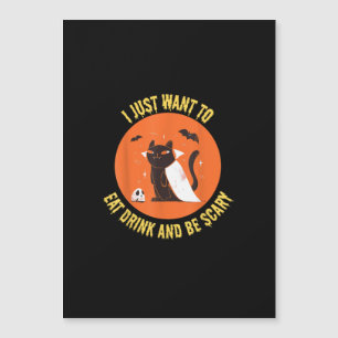 Mangez, Buvez Et Soyez Effrayant Chat Effrayant Ha