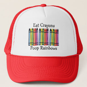 Mangez Crayons Poop Rainbows Casquette
