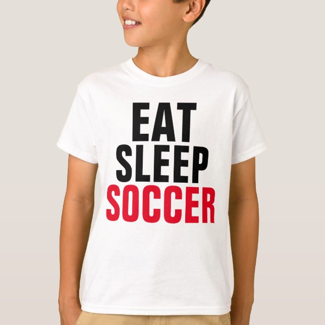 Mangez des T-shirts SOCCER DORMIR (Devant)