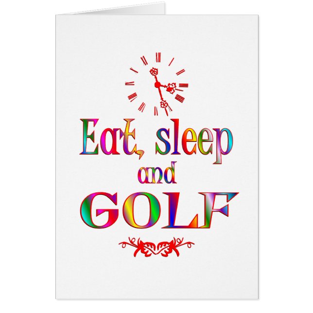 Mangez, dormez et jouez au golf (Devant)