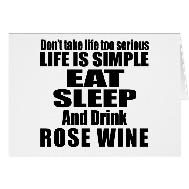 MANGEZ DU SOMMEIL ET DU VIN ROSÉ (Devant horizontal)