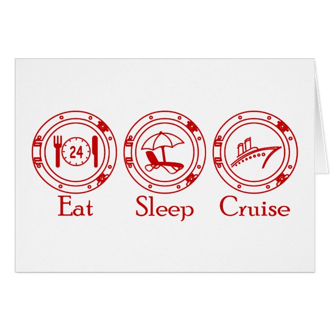 Mangez la croisière de sommeil (Devant horizontal)