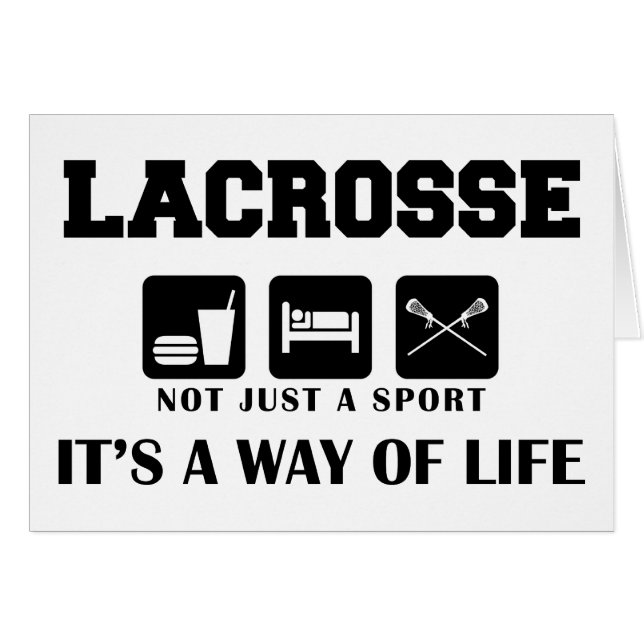 Mangez la lacrosse de jeu de sommeil (Devant horizontal)