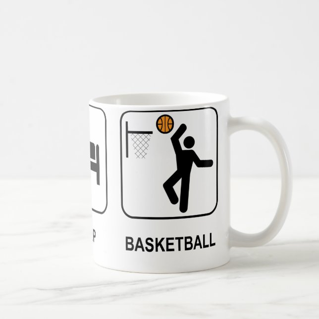 Mangez la tasse de basket-ball de sommeil (Droite)