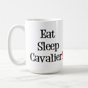 Mangez la tasse de cavalier de sommeil