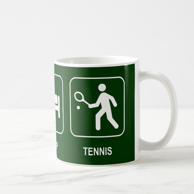 Mangez la tasse de tennis de sommeil (Droite)