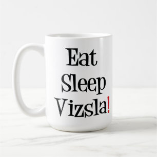 Mangez la tasse de Vizsla de sommeil