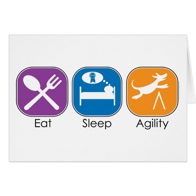 Mangez l'agilité de sommeil (Devant horizontal)