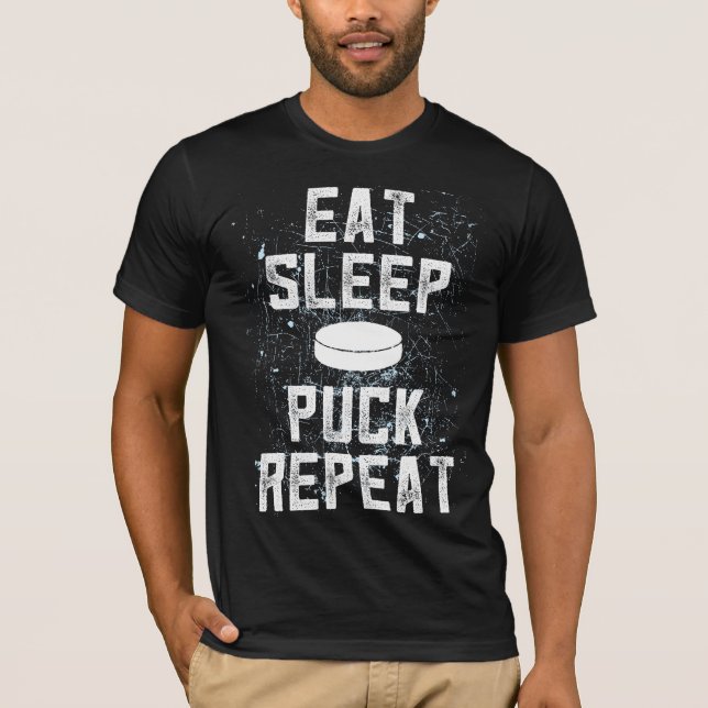 MANGEZ le cadeau de T-shirt de hockey sur glace de (Devant)