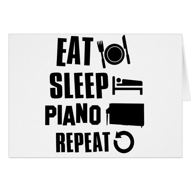 Mangez le piano de sommeil (Devant horizontal)