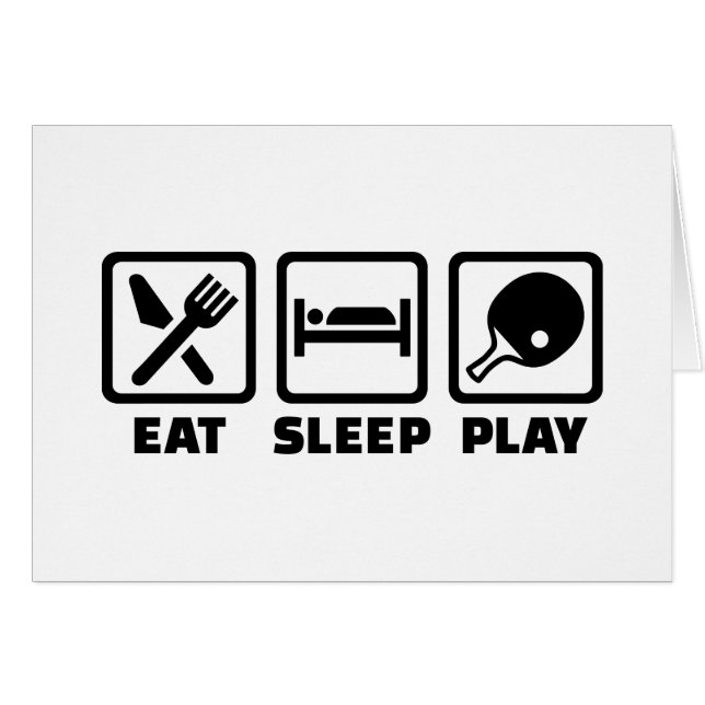 Mangez le ping-pong de jeu de sommeil (Devant horizontal)