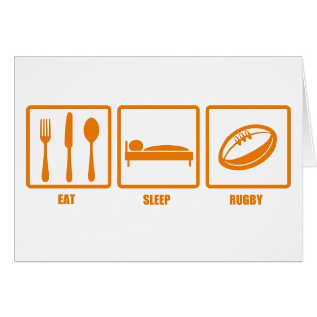 Mangez le rugby de sommeil (Devant horizontal)