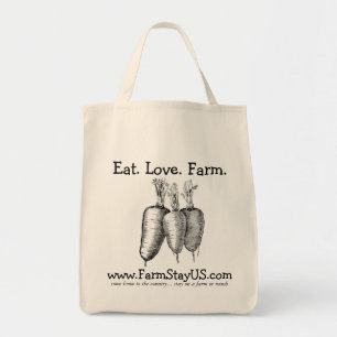 Mangez le sac fourre-tout à épicerie de ferme