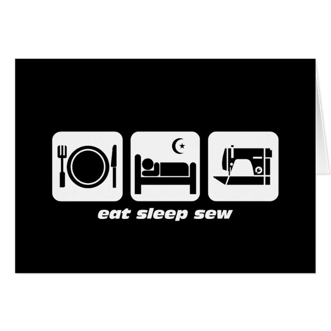 Mangez le sommeil cousent (Devant horizontal)