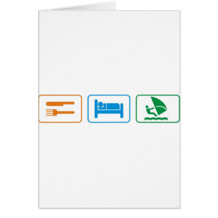 mangez le sommeil font de la planche à voile