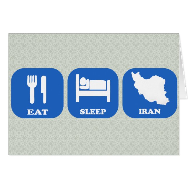 Mangez le sommeil Iran (Devant horizontal)