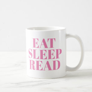 Mangez le sommeil Lire la tasse Joli livre Lover