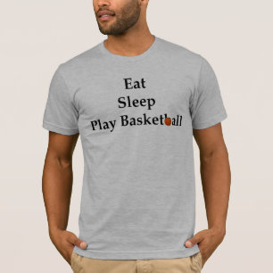 Mangez le T-shirt de basket-ball de jeu de sommeil