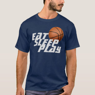 Mangez le T-shirt de basket-ball de jeu de sommeil