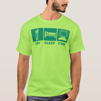 Mangez le T-shirt de code de sommeil
