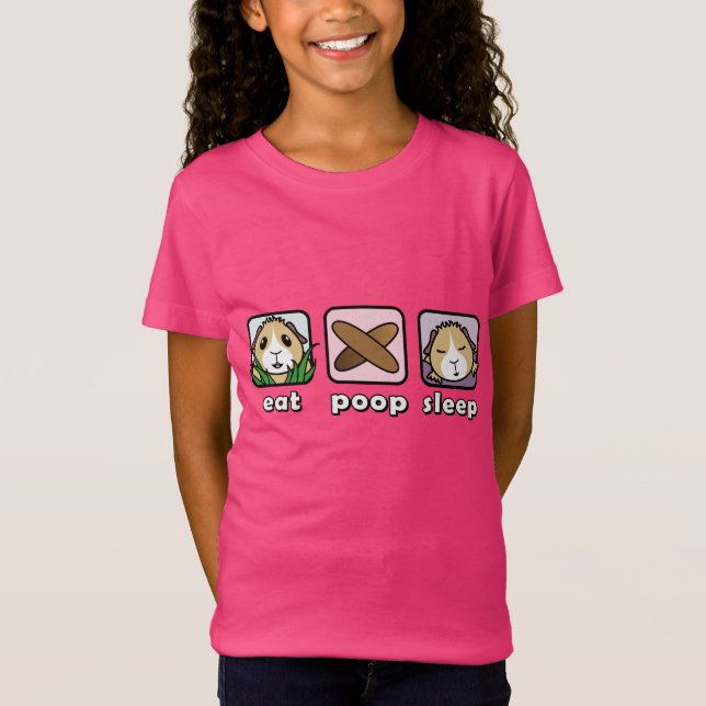 Mangez le T-shirt des enfants de cobaye de sommeil (Devant)
