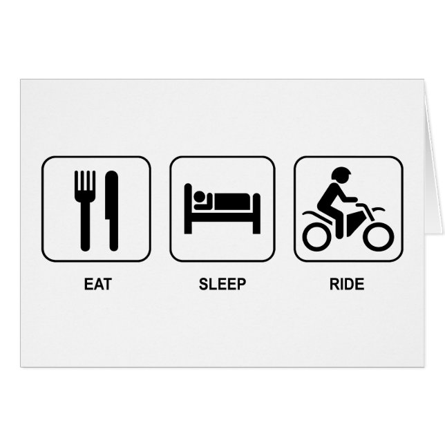 Mangez le tour de sommeil (Devant horizontal)