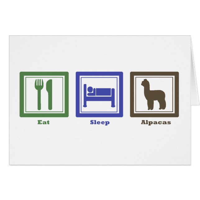 Mangez les alpaga de sommeil (Devant horizontal)