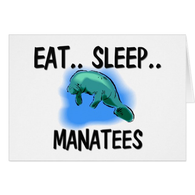 Mangez les LAMANTINS de sommeil (Devant horizontal)