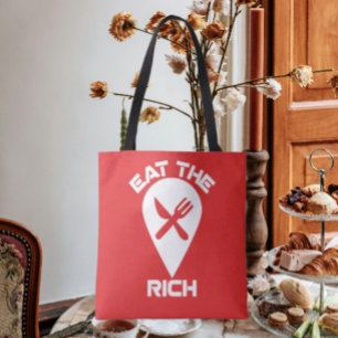 Mangez les riches - Sac fourre-tout du pouvoir de